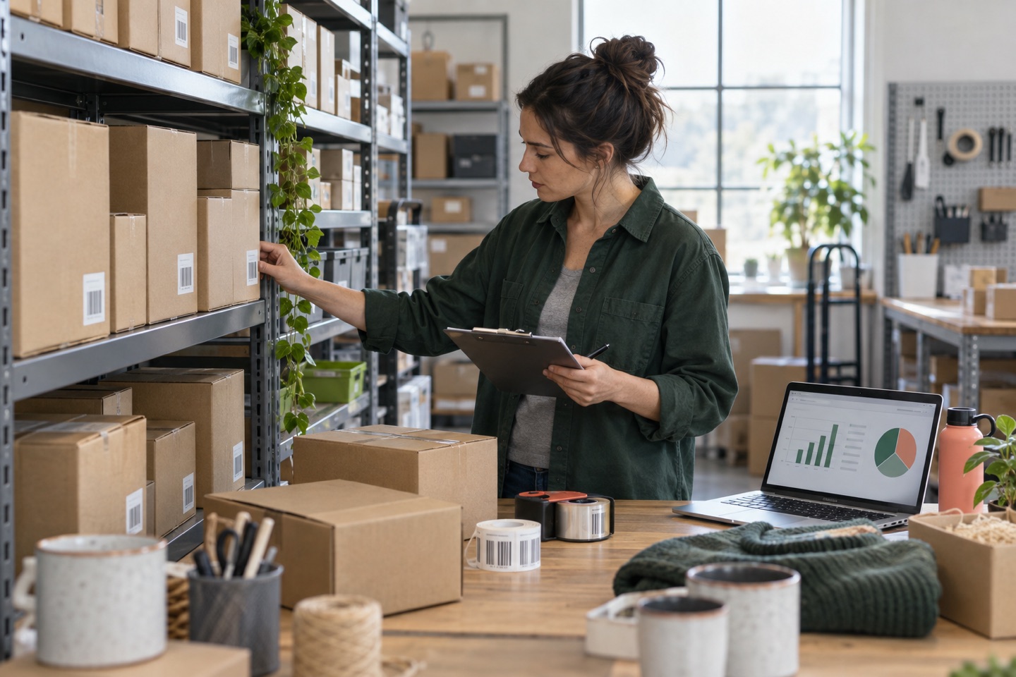 Seller auditing stock levels before increasing advertising